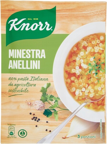 5 x polévka Minestra Anellini 82 g Knorr