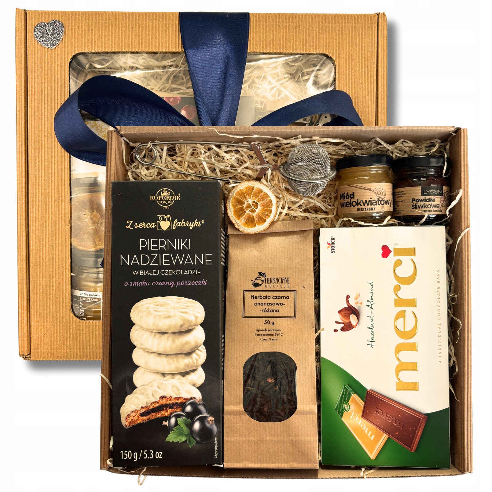 Dárková Sada Čaj Cukrovin, Krabička S Perníkem Merci A Dárek