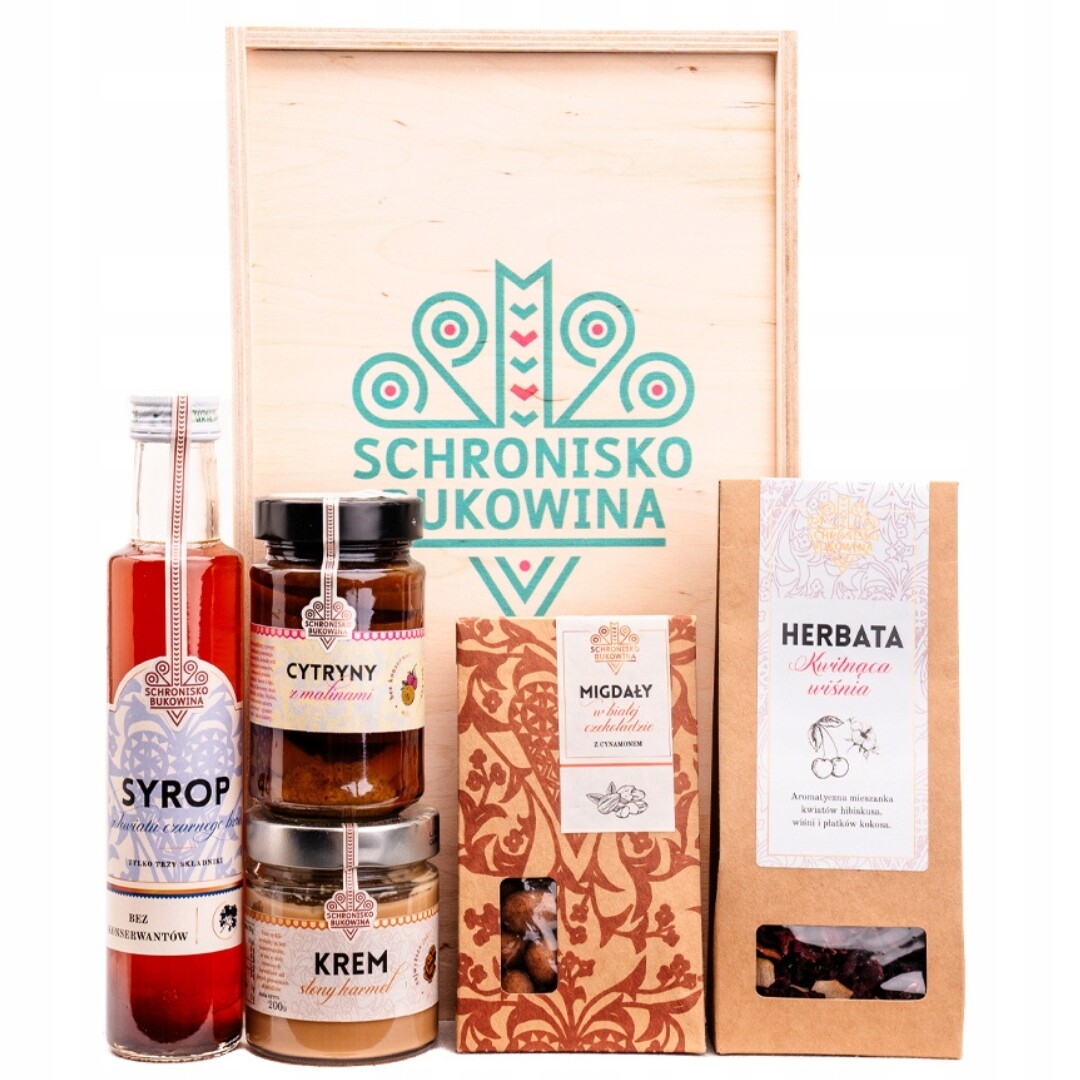 Dárek pod vánoční stromeček čaj s doplňky Schronisko Bukowina