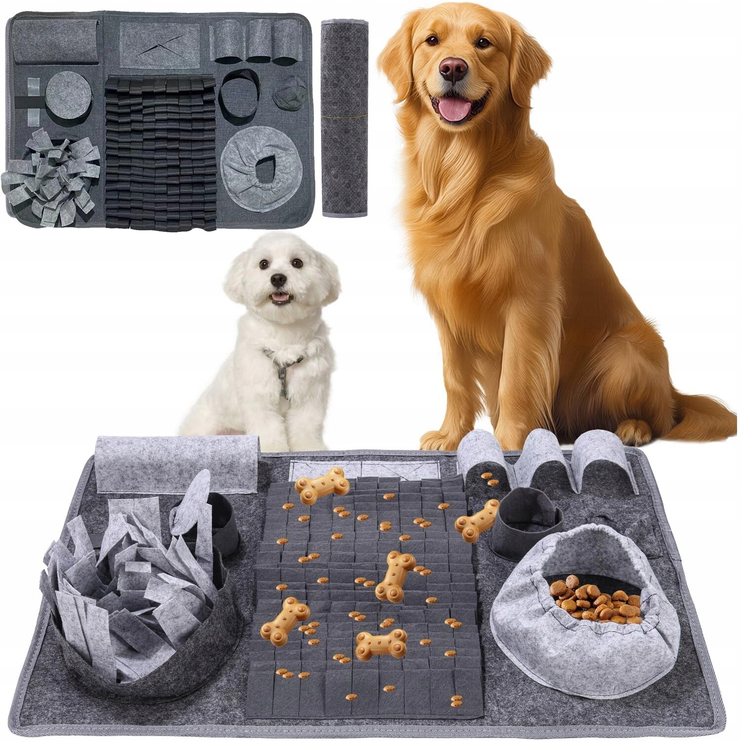 Velká Čichová Podložka Hračka Pro Psy Skládací Vzdělávací 66x44CM