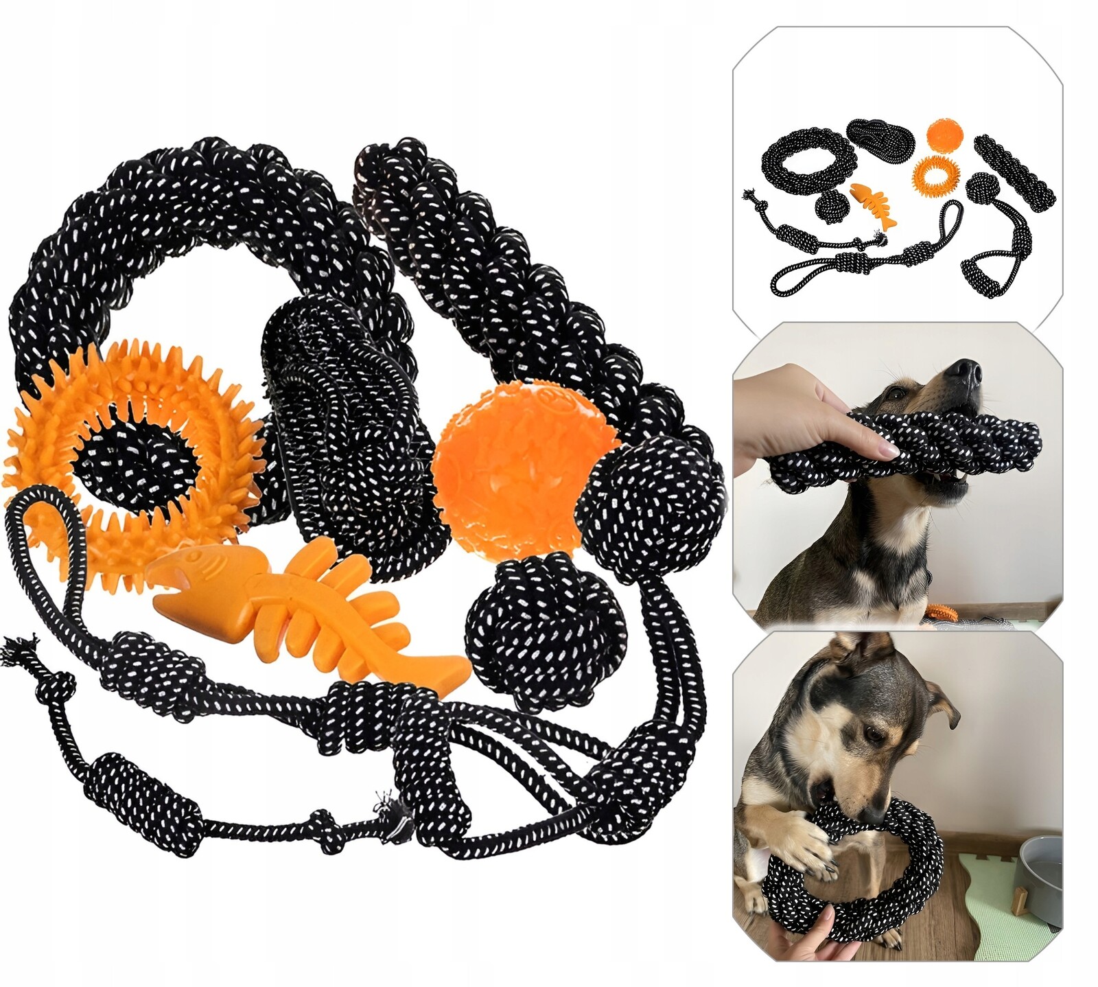 Hračky Pro Psy, Cheeser Míček Přetahovadlo Sada Hraček Dárek 10 ks