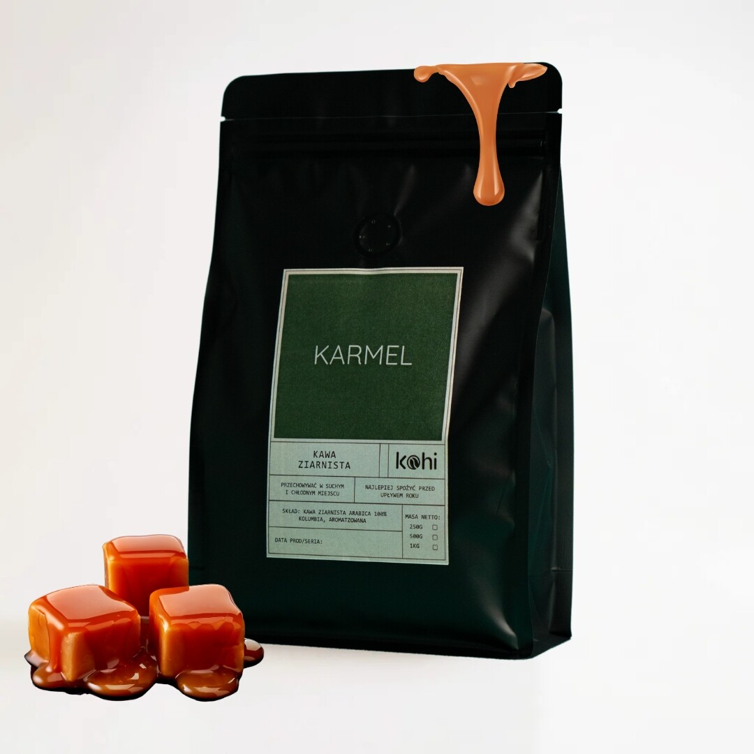 Káva Chutná Zrnková Karamel 1 kg Kohi Karamelová