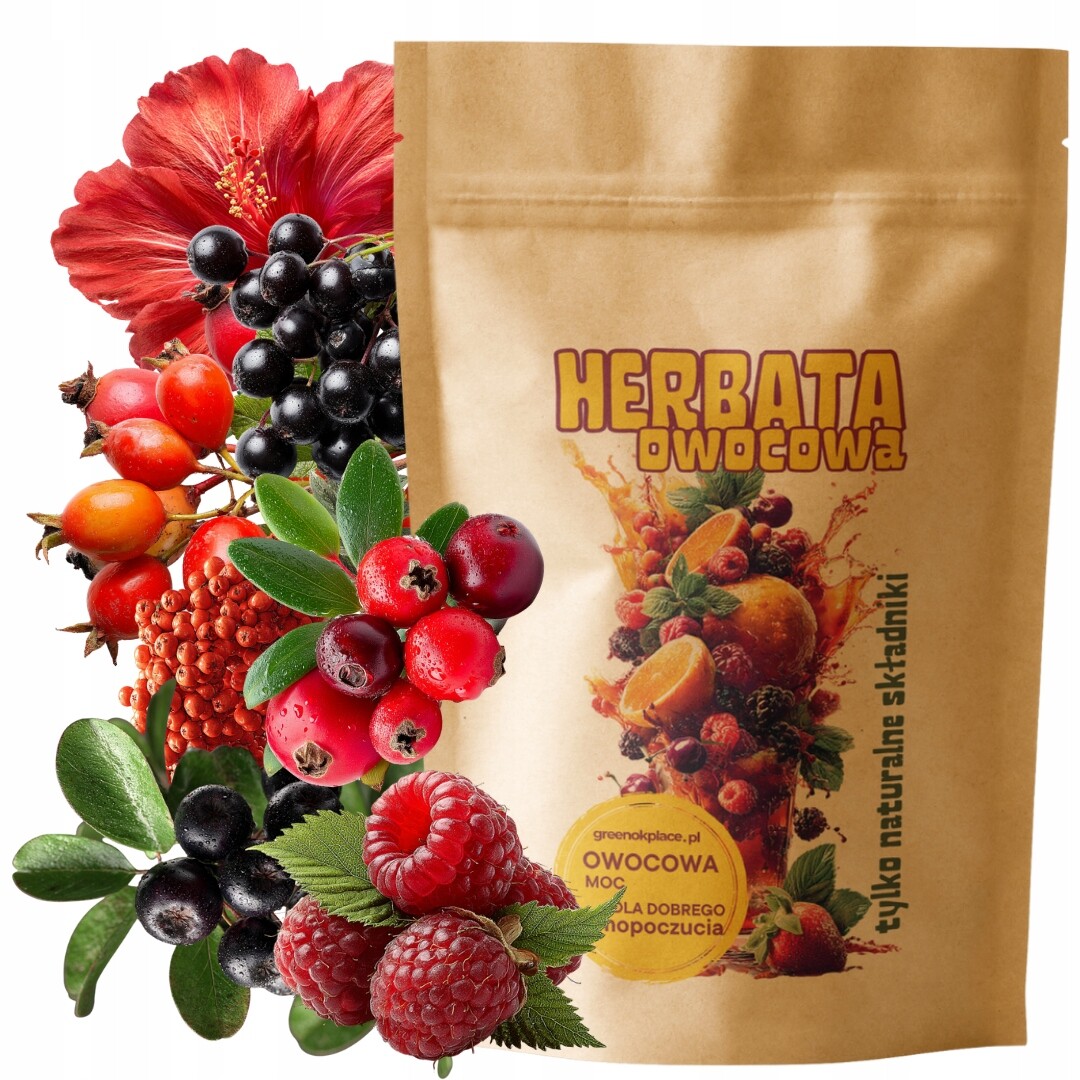 Lesní Poklady ovocný Čaj 500g malina brusinka brusinky ovocná Kvalita