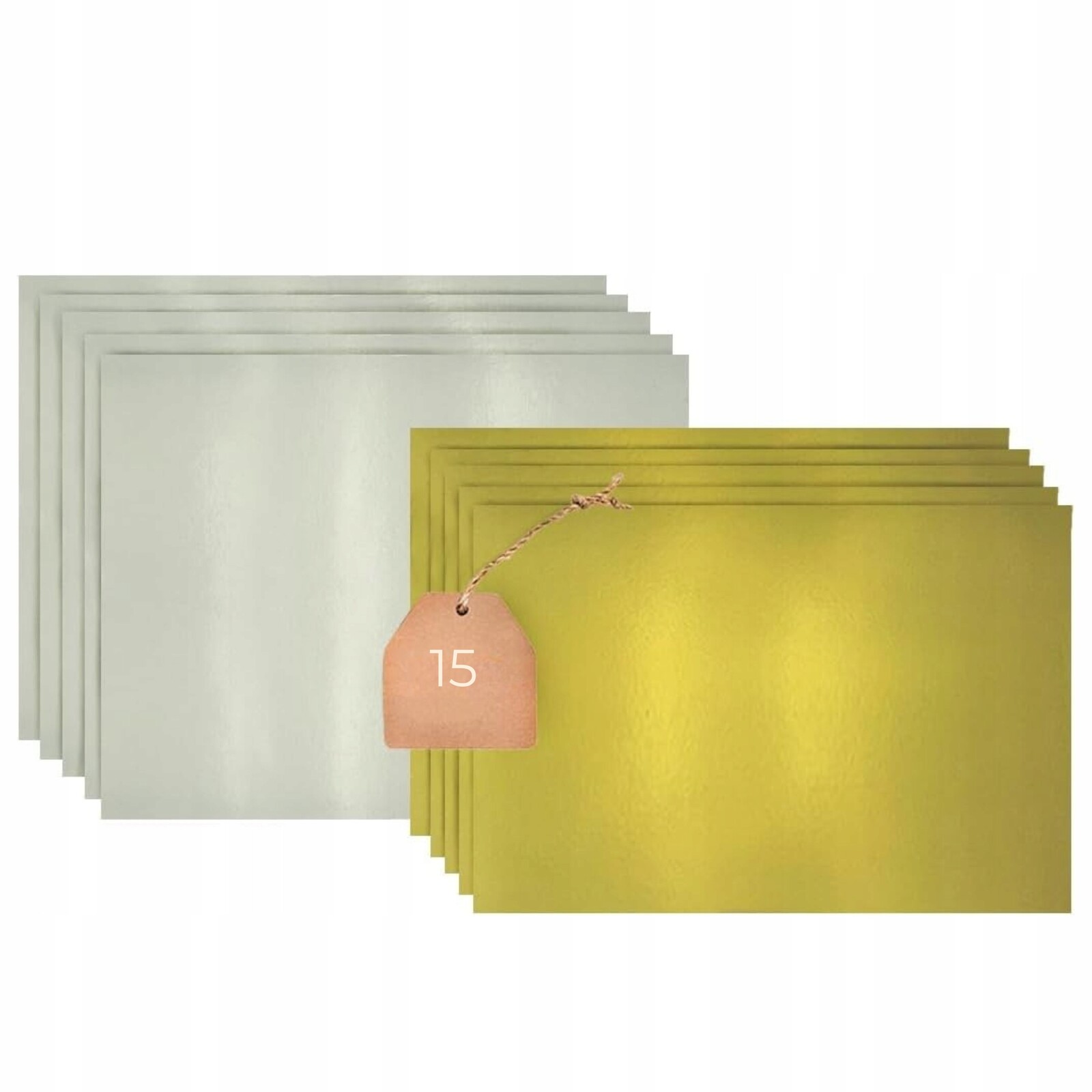 Podklad pod dort koláč uzeniny 40x60 cm silný oboustranný zlato stříbro