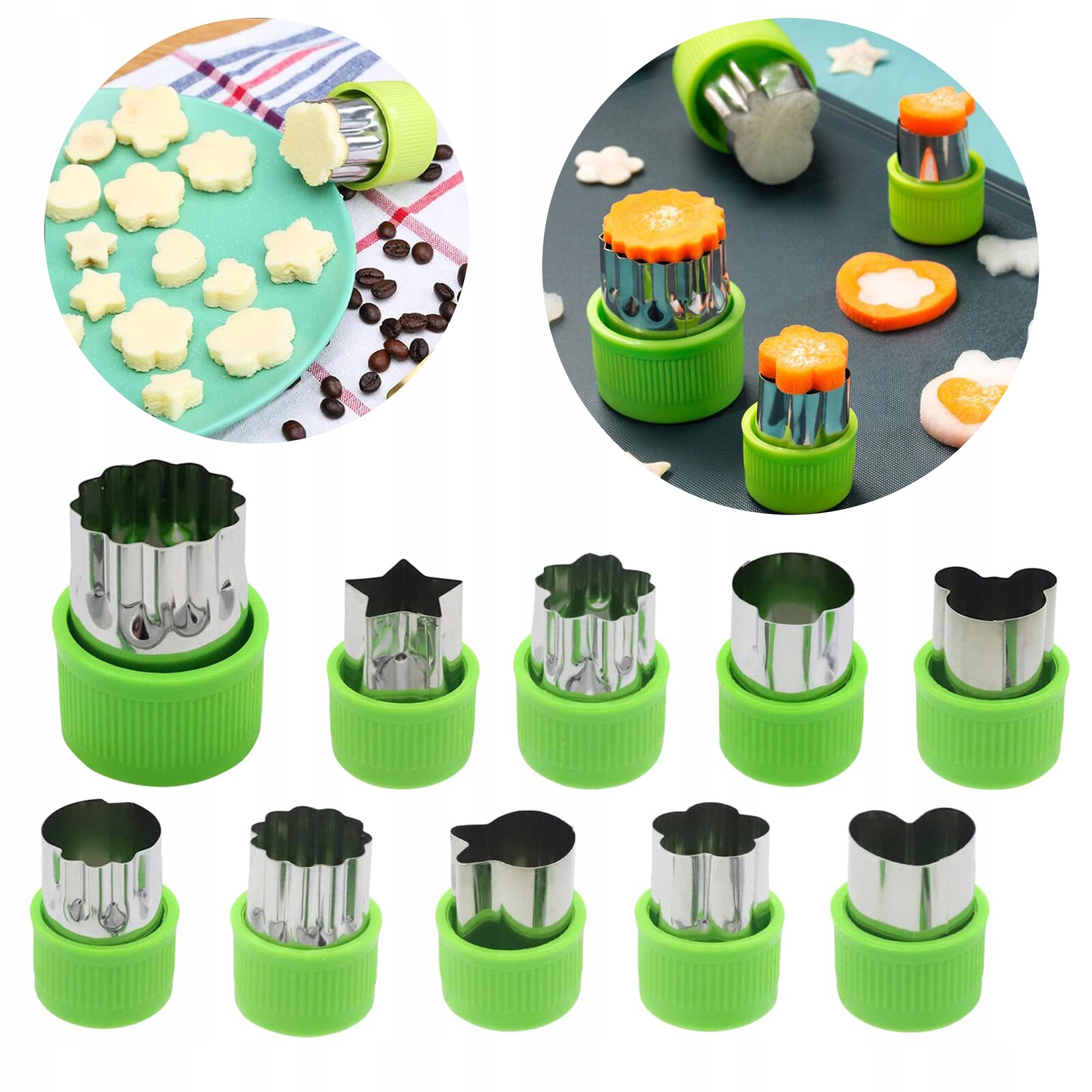 Formičky Vykrajovátka Na Ovoce A Zeleniny Sušenek Cukrové Hmoty Ozdoba 10 Ks 89