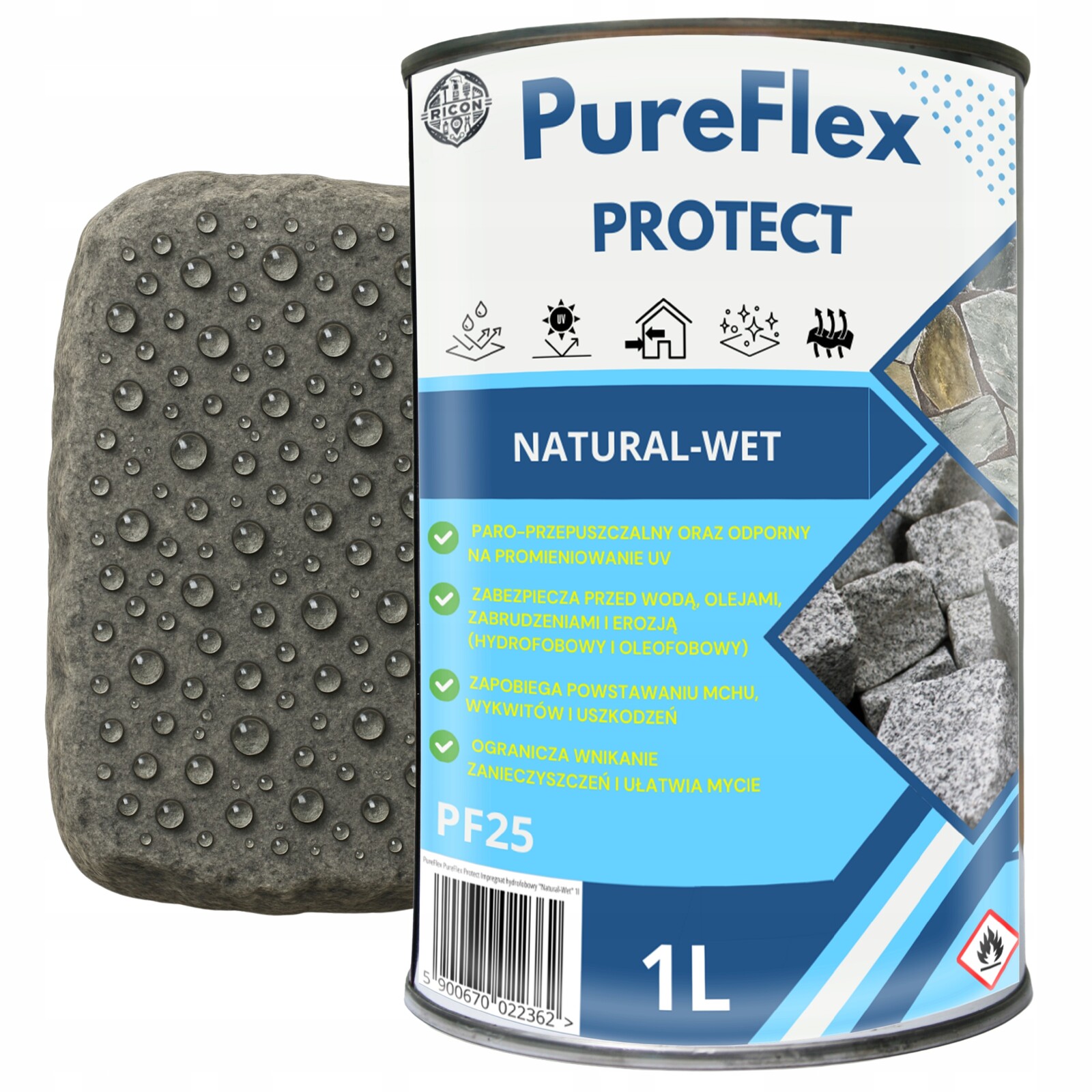 Impregnát Na Kámen Z Mramorové Žuly, Mokrý Hydrofobní Kámen 1 L