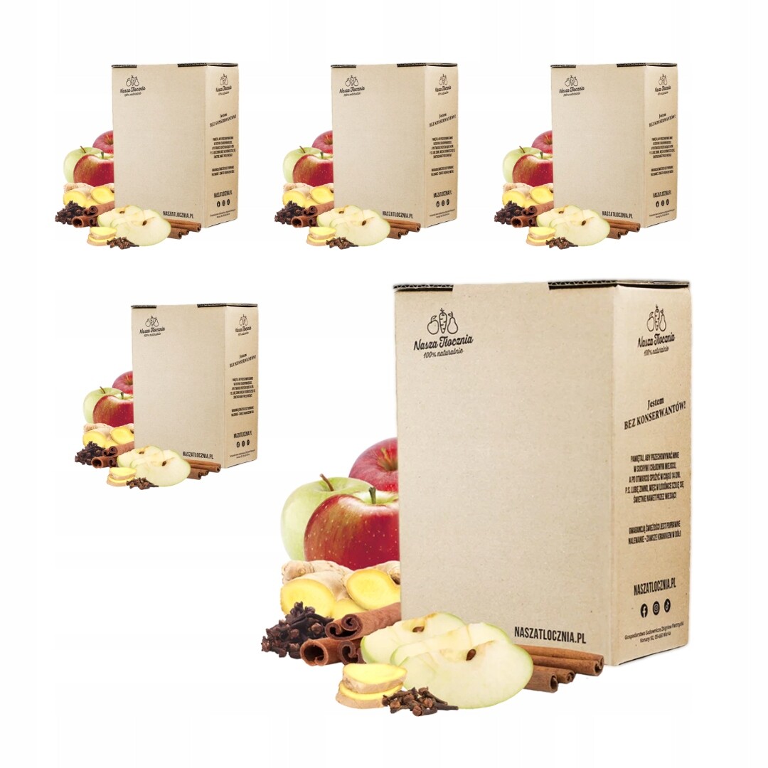 Jablečný kořeněný lisovaný džus 5 x 5 l