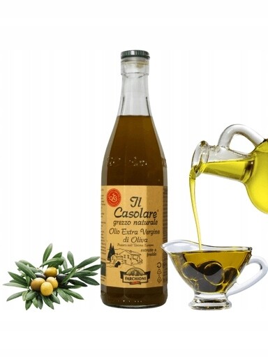 2x Farchioni Casolare Grezzo Oliva Extra Vergine 500 ml Italská