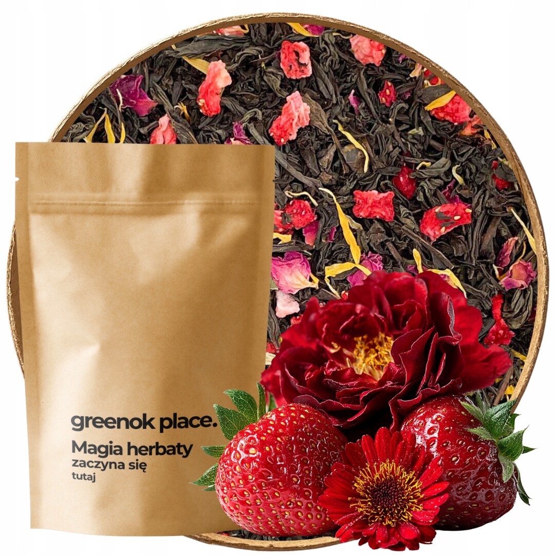 Čaj černý Jahodový Rozkoš 500 g Ceylon jahoda jahodová Kvalita