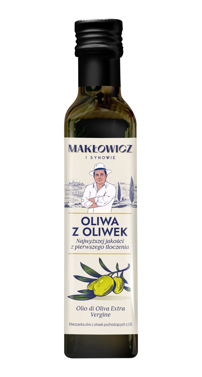 2X Olivový olej Olio Extra Vergine di Oliva 250 ml Makłowicz i Synowie