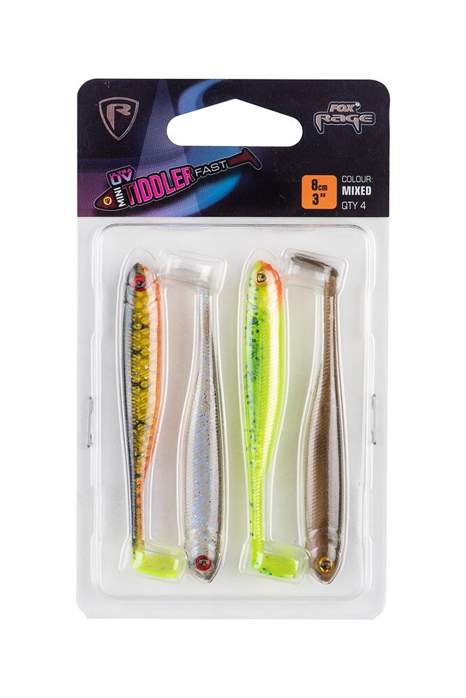 Fox Rage Gumová Nástraha Mini Tiddler Mixed Colour Pack 8cm 4ks