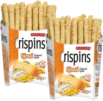 CRISPINS tyčinky sýrové 2 x 60 g