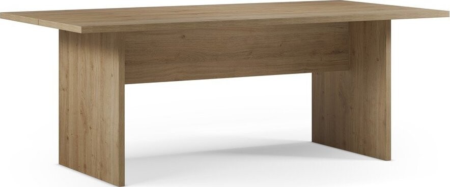 Jídelní stůl s deskou v dubovém dekoru 100x200 cm Loana – Marckeric