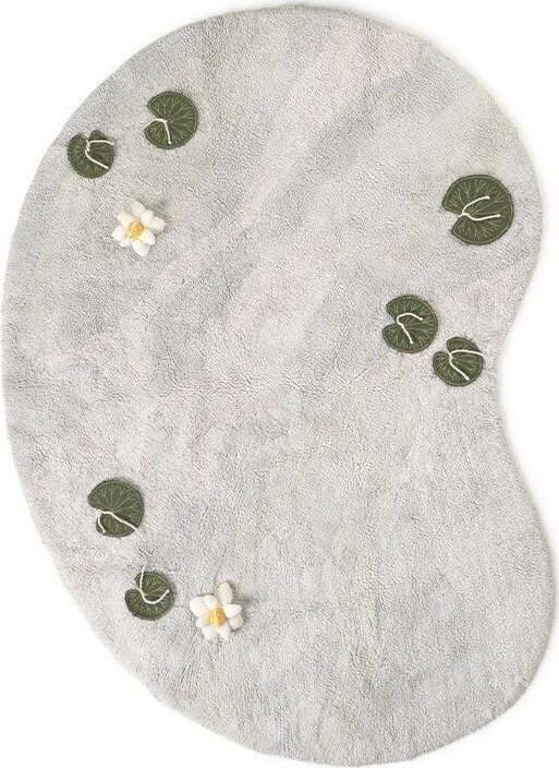 Světle šedý bavlněný dětský hrací koberec 130x170 cm Swan Lake – Lorena Canals