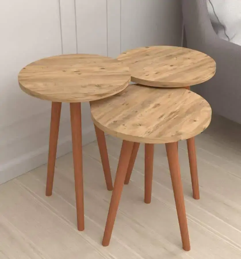 Casarredo Sada konferenčních stolků MAYNE borovice