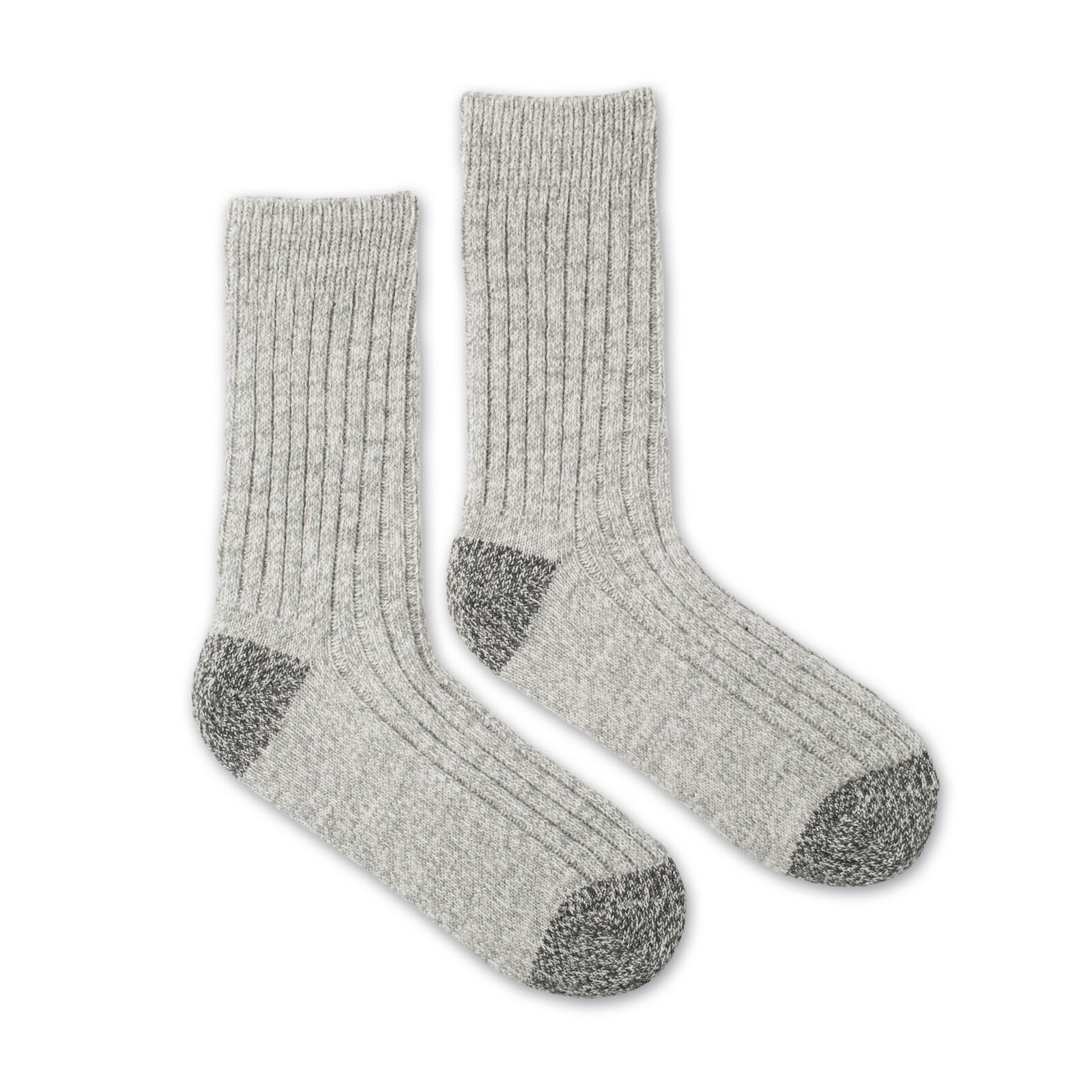 Vlněné ponožky Vlnáč Melír žebro šedé