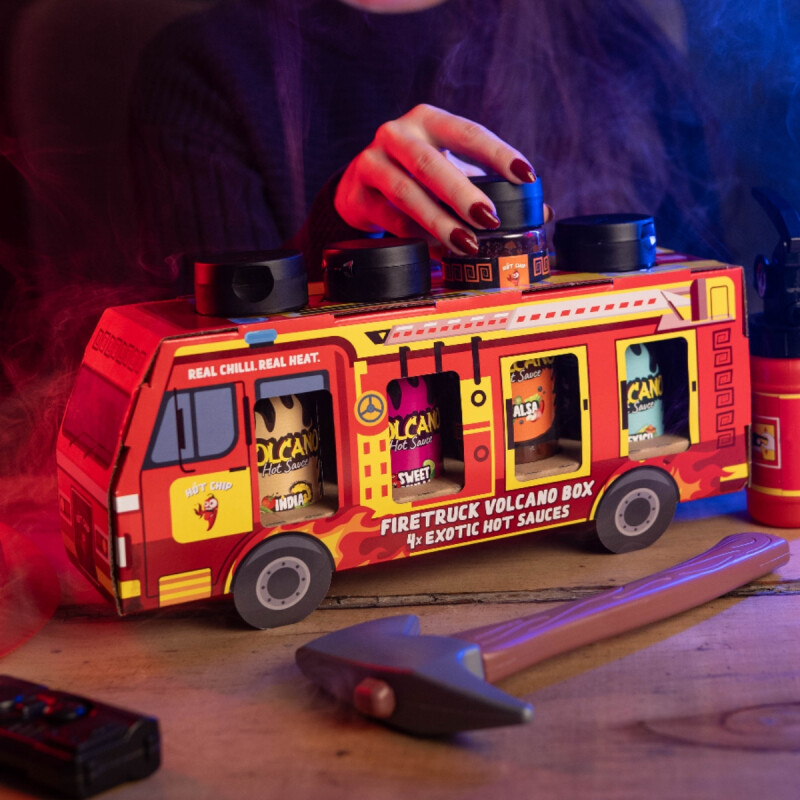 Dárkový box omáček Firetruck 4x exotic