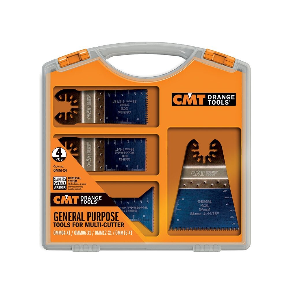 Sada příslušenství CMT k oscilačnímu multifunkčnímu nářadí 4ks C-OMM-X4