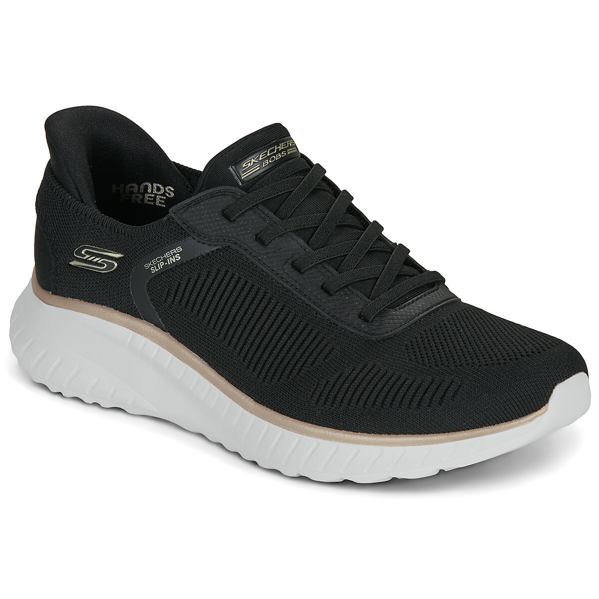 Skechers  BOBS SQUAD CHAOS CURRENT MUSE SLIP-INS  Černá