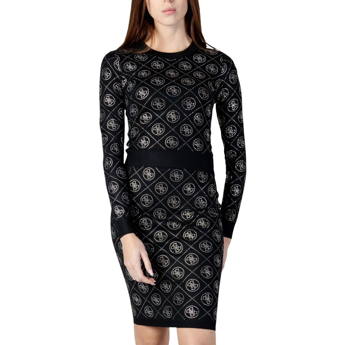 Guess  LS CN RHINESTONES 4G SWTR W6RR66 Z3JD2  Černá