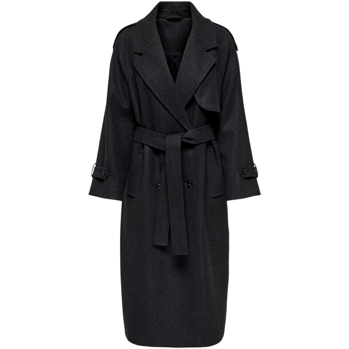 Only  ONLDEAR-TRILLION LONG BELT COAT PNT NOOS 15344734  Šedá