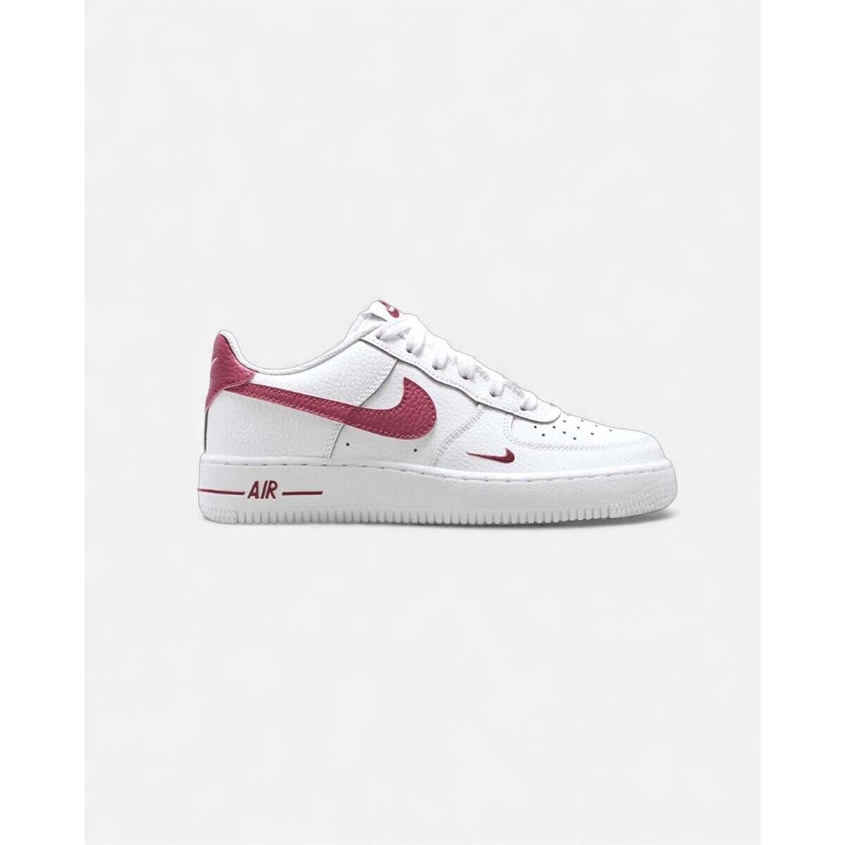 Nike  Air Force 1 Ms GS White/Sweet Beet  Bílá