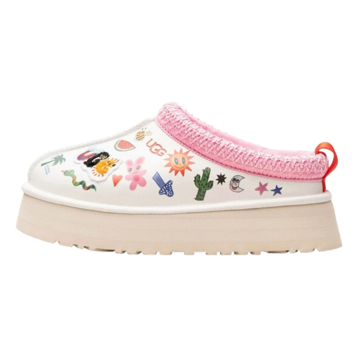 UGG  Tazz Slipper Humberto Cruz Pop Sketch  Bílá