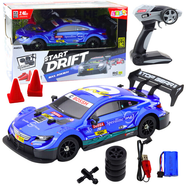 RC Drift Car Racing Car - modré 30km / h 1: 16