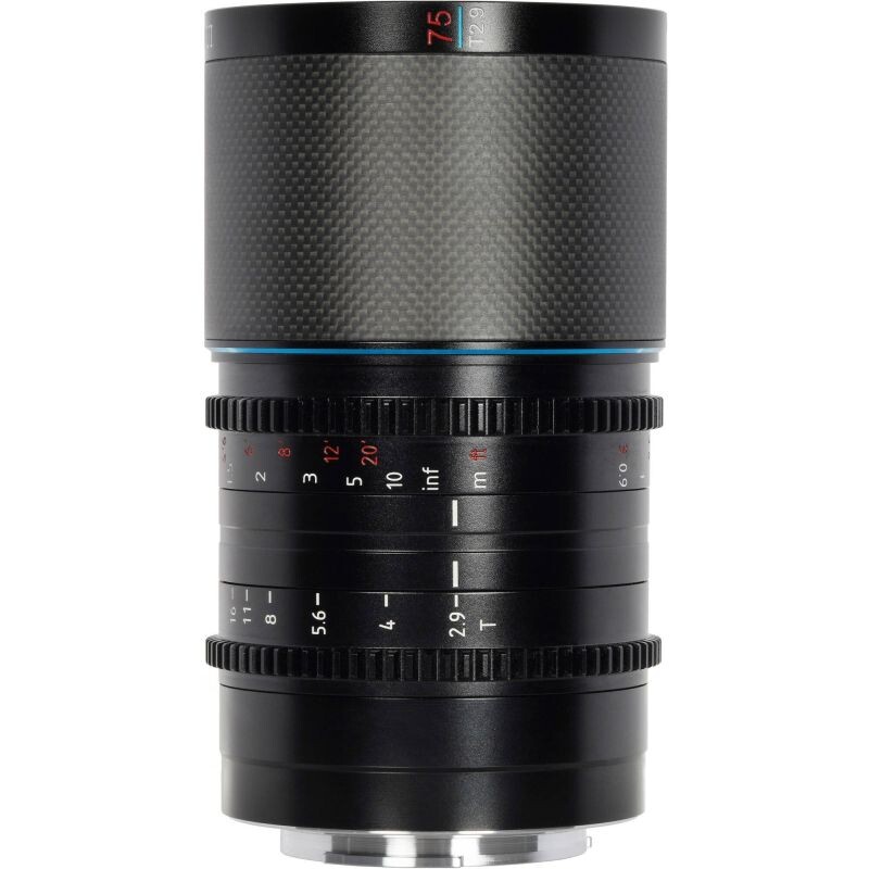 SIRUI 75 mm T2,9 Anamorphic Saturn 1,6x Carbon Fiber (Neutral Flare) pro Fujifilm X