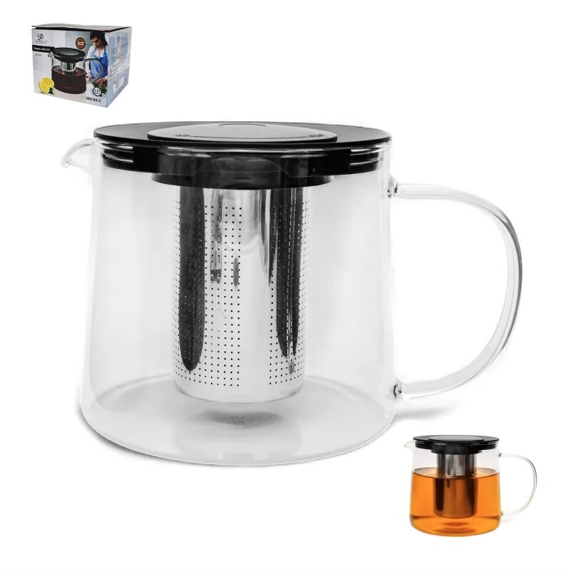 Konvice sklo/nerez/PH 1,5L s filtrem  MEYERHOFF MH84