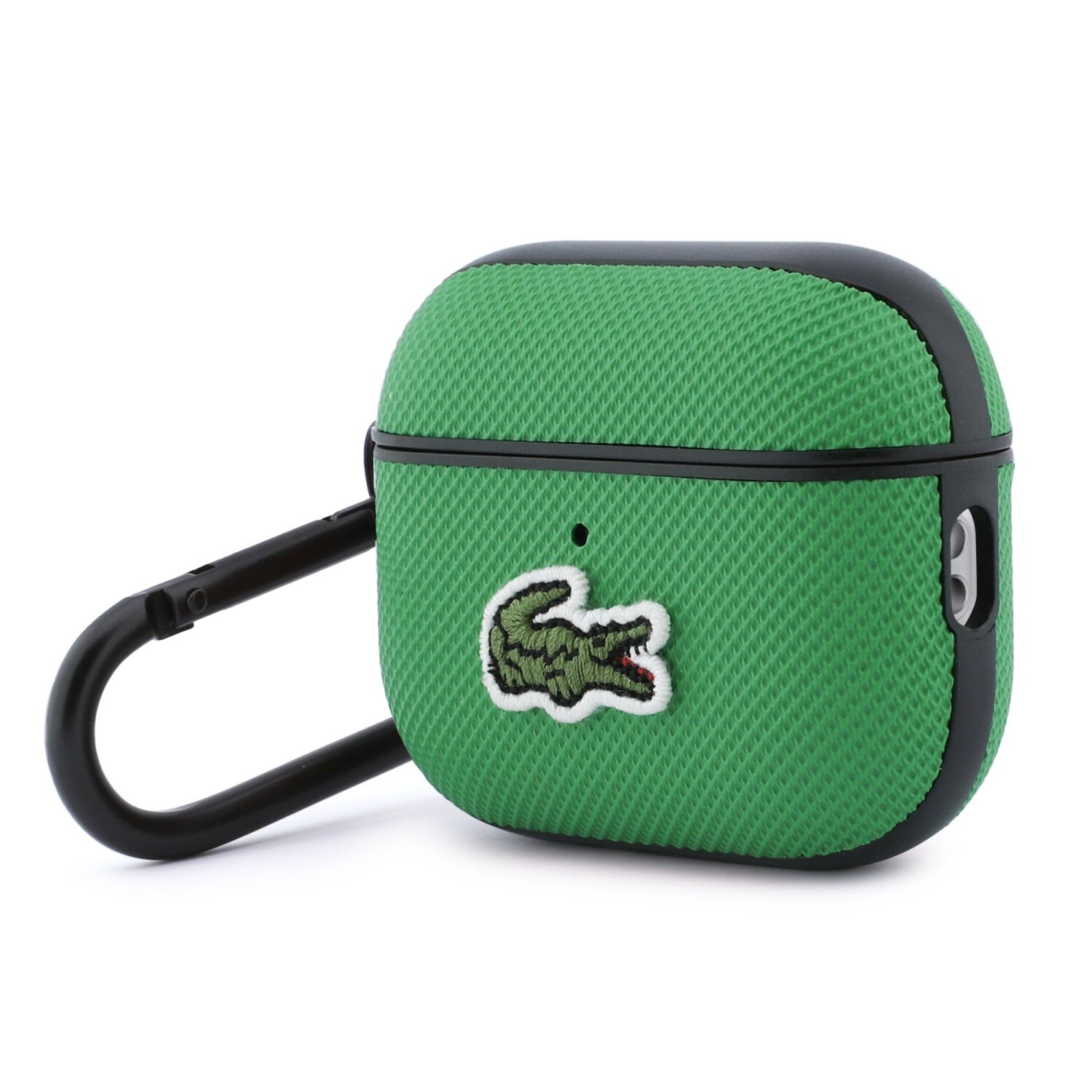 Pouzdro Lacoste Petit Pique Croc Logo Patch pro AirPods Pro 3, zelená