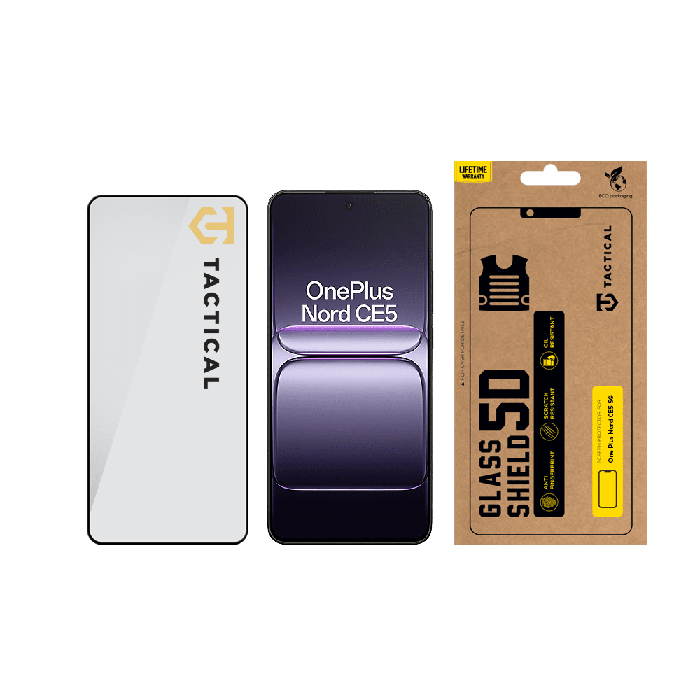 Tvrzené sklo Tactical Glass Shield 5D pro OnePlus Nord CE5 5G, černá
