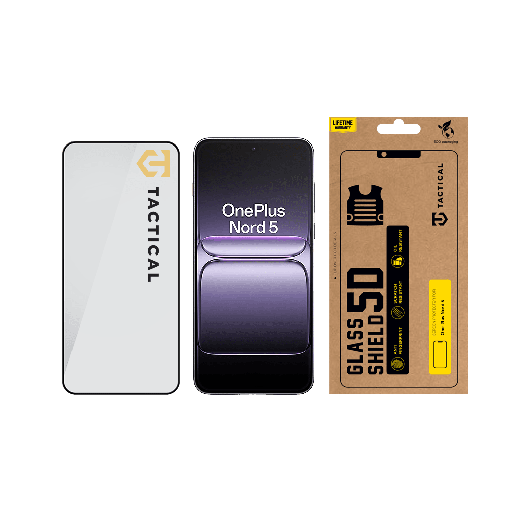 Tvrzené sklo Tactical Glass Shield 5D pro OnePlus Nord 5, černá