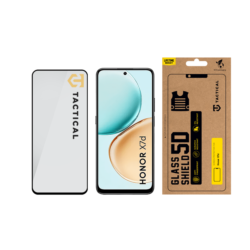 Tvrzené sklo Tactical Glass Shield 5D pro Honor X7d, černá
