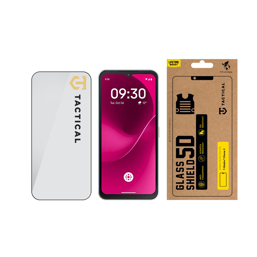 Tvrzené sklo Tactical Glass Shield 5D pro T-Mobile T Phone 3, černá