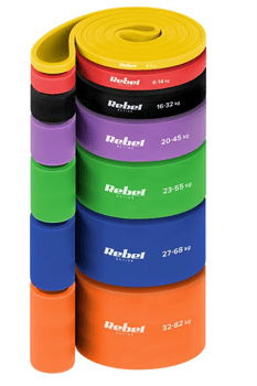 Guma posilovací REBEL Power Band PT-S7 4-82 kg 7ks