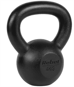 Kettlebell litinový 4kg Rebel Active RBA-2323-04