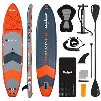 Paddleboard SUP REBEL ACTIVE RBA-4501-OR se sedátkem, oranzový 11'6