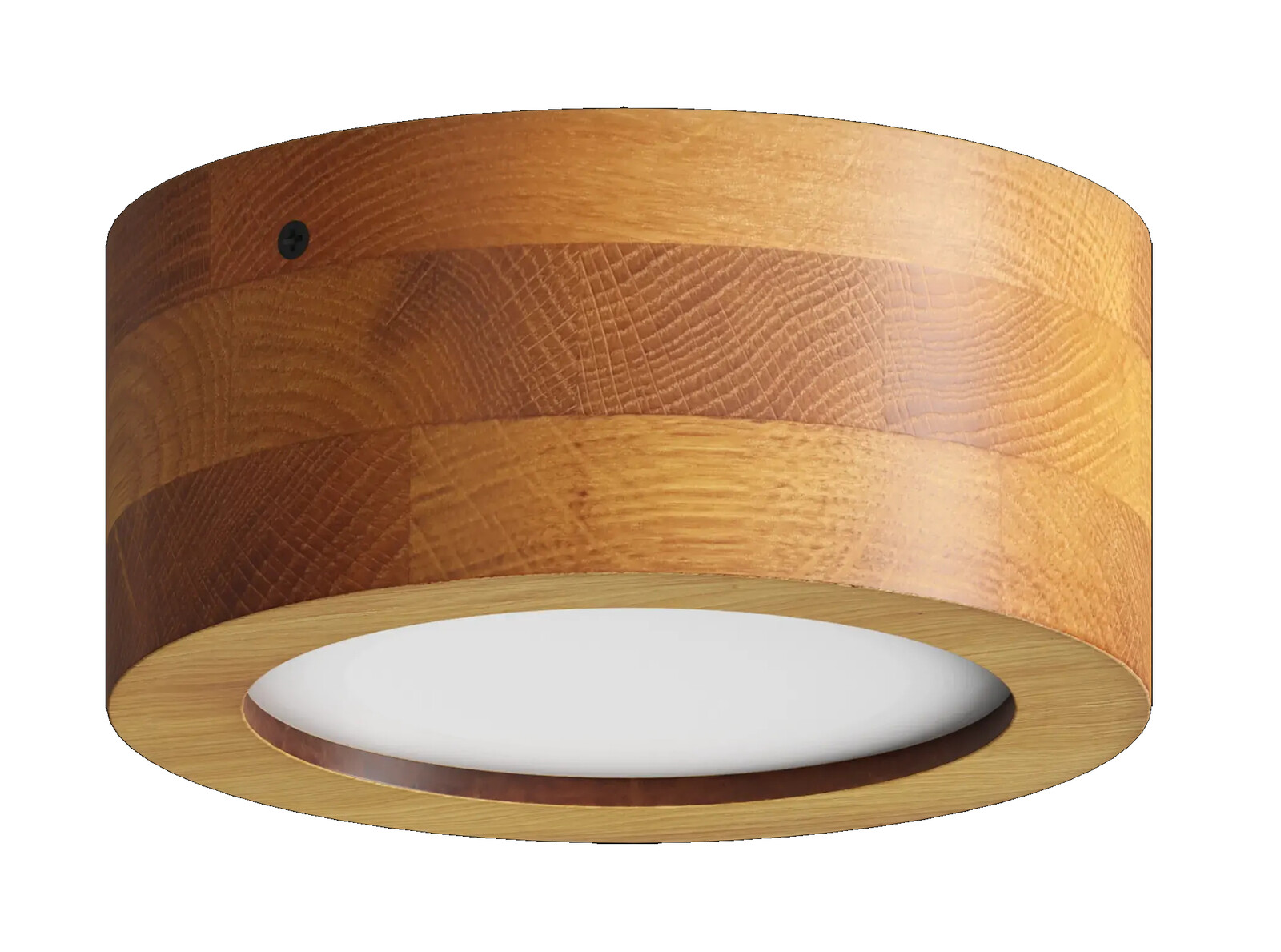 APLED LED stropní svítidlo Rondo Woodline kulaté 130mm 6W Barva světla: Teplá bílá 21613