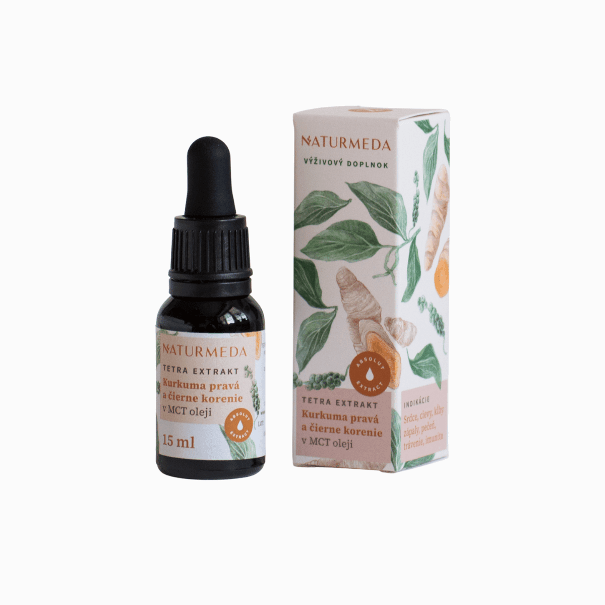 Kurkuma pravá – Tetra bylinný extrakt – 15 ml – Naturmeda