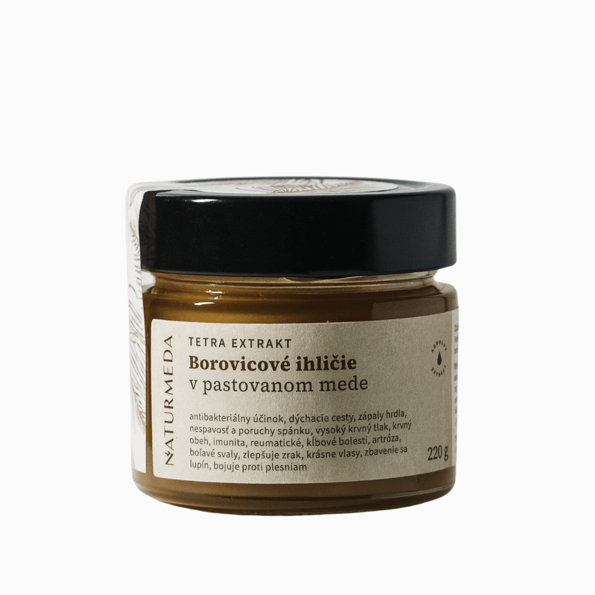 Terapeutický med s borovicovým jehličím – 220 g – Naturmeda