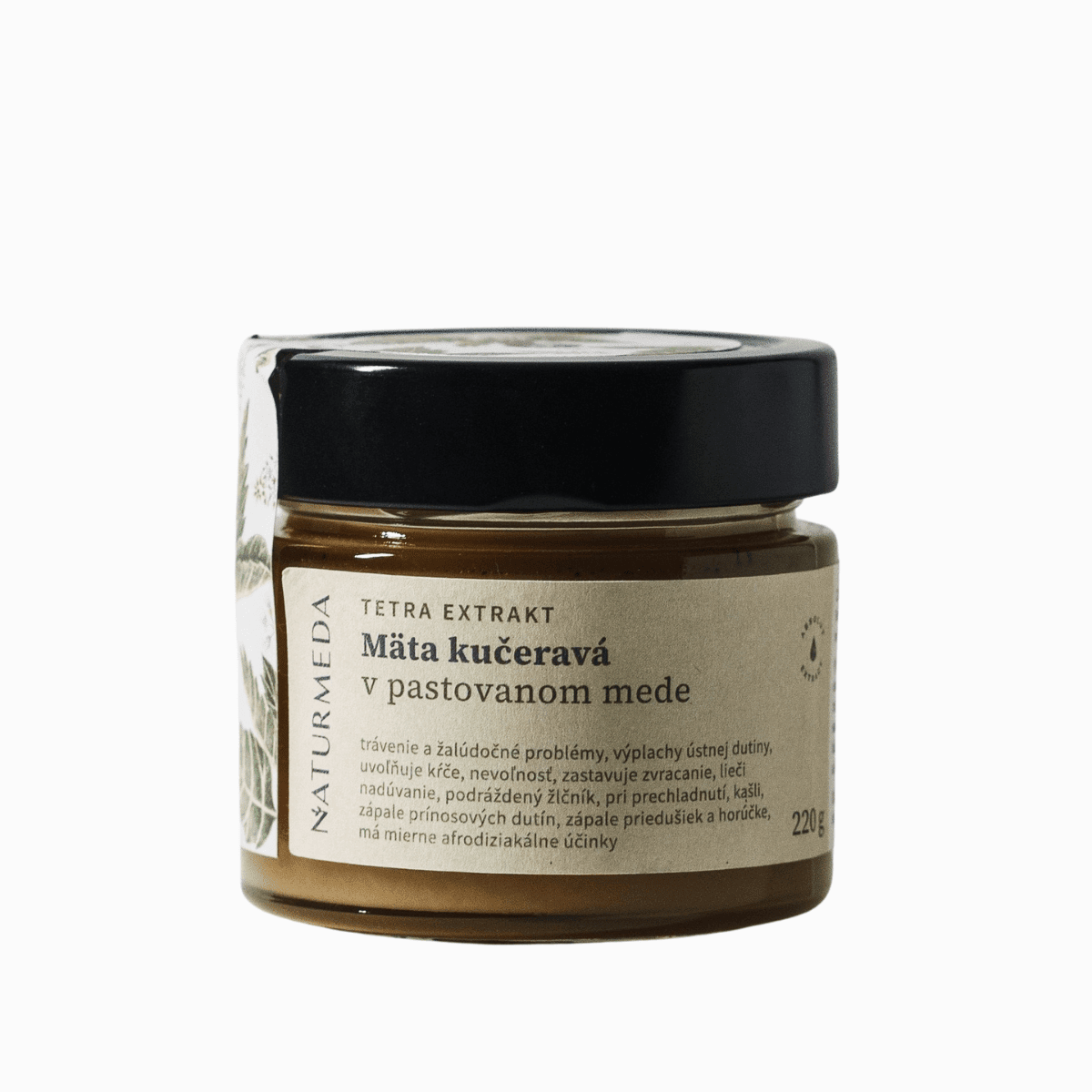 Terapeutický med s mátou klasnatou – 220 g – Naturmeda