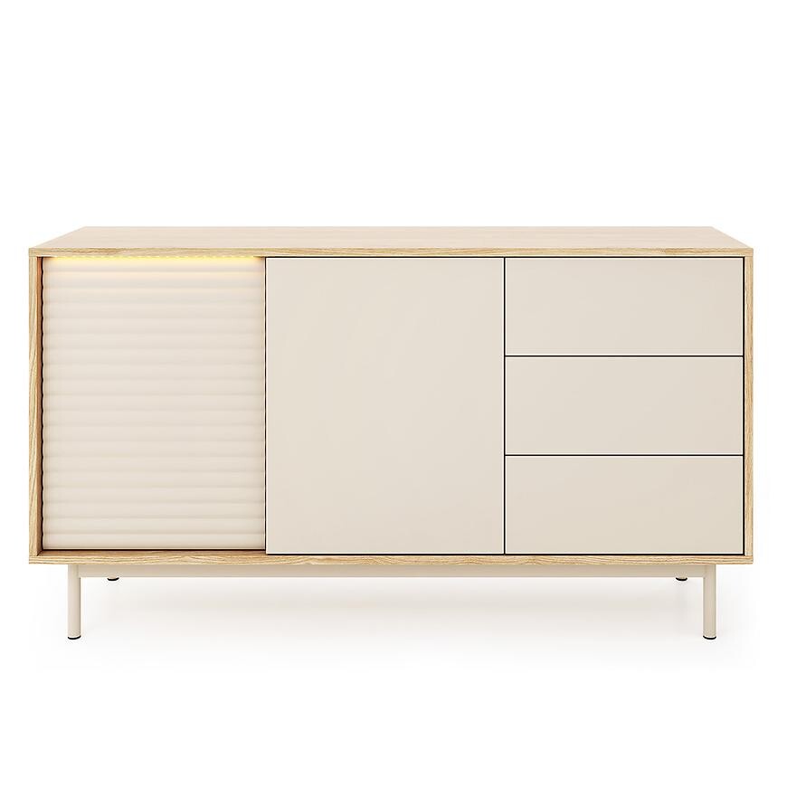 Komoda 2D3S TI3 Tila cashmere/dub