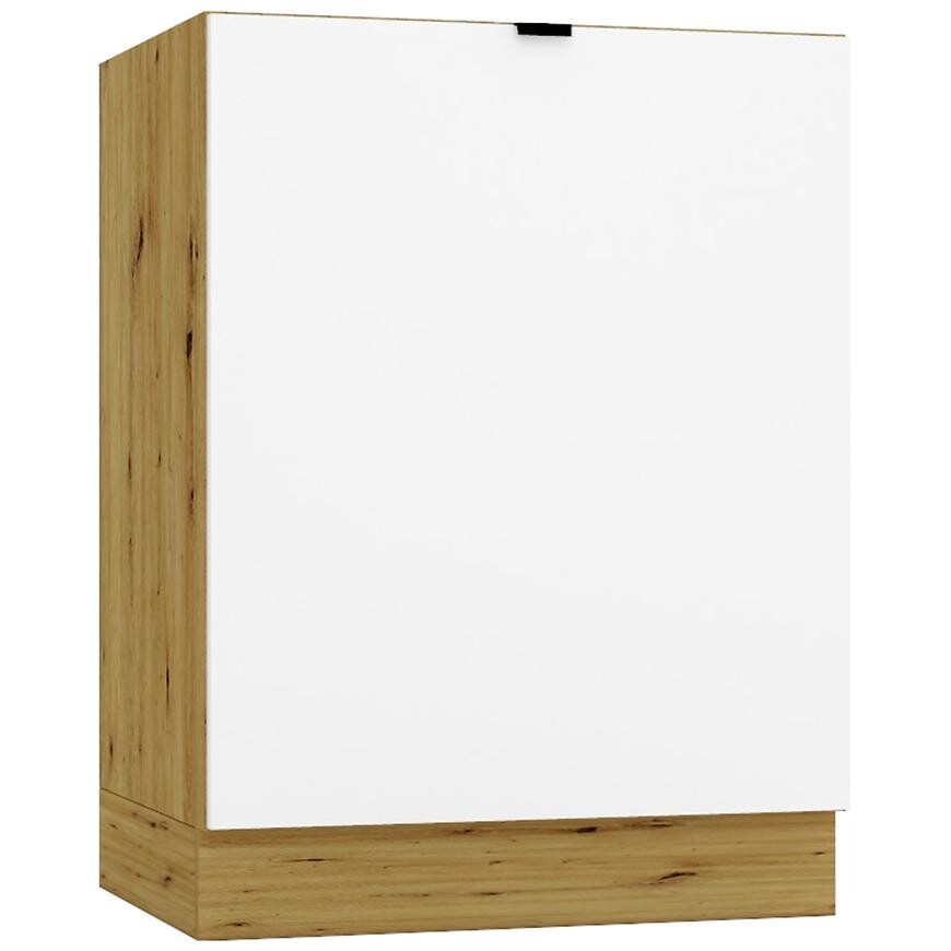 Kuchyňská skříňka Cosmo Gianna D60ZL P/L bílá alaska/kor. dub artisan
