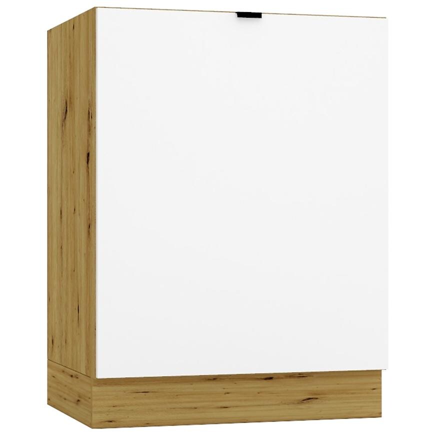 Kuchyňská skříňka Cosmo Gianna D60 PC P/L bílá alaska/kor. dub artisan