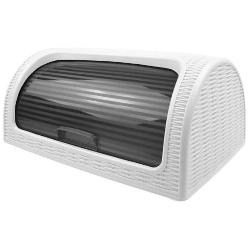Chlebník rattan 41,7x26,9x18,1 bílá