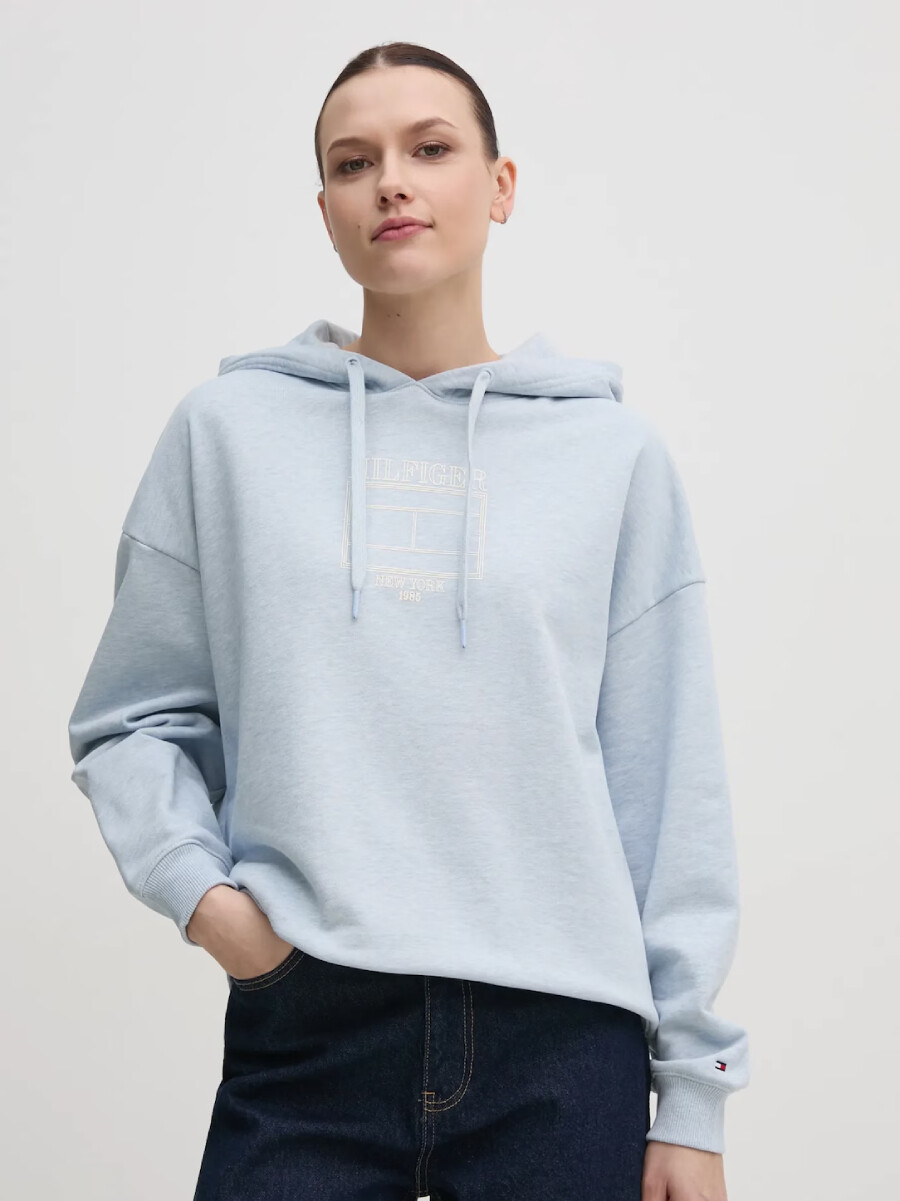 Tommy Hilfiger dámská modrá mikina WW0WW45523 M