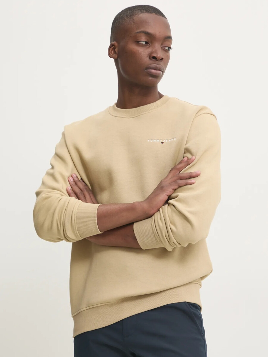 Tommy Jeans pánská béžová mikina DM0DM20249 S