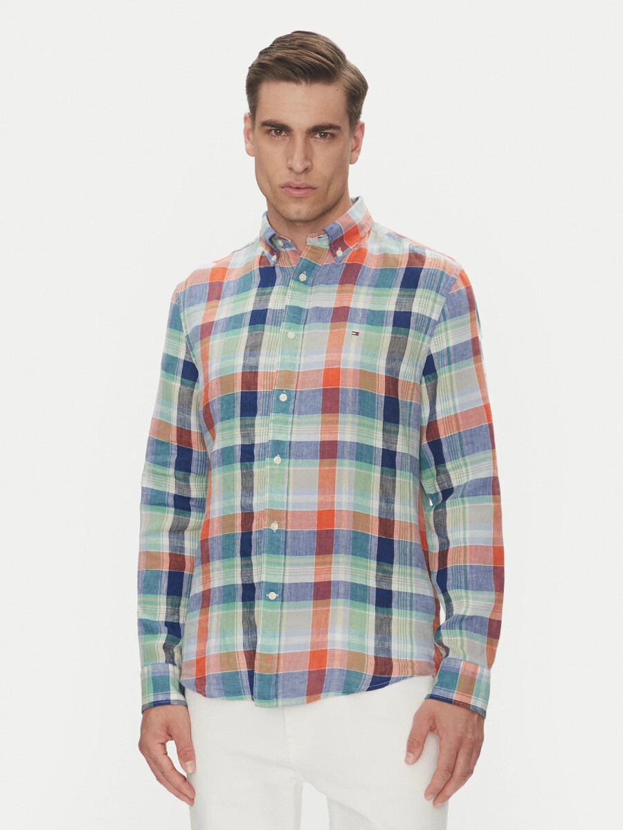 Tommy Hilfiger pánská kostkovaná košile MW0MW39166 S