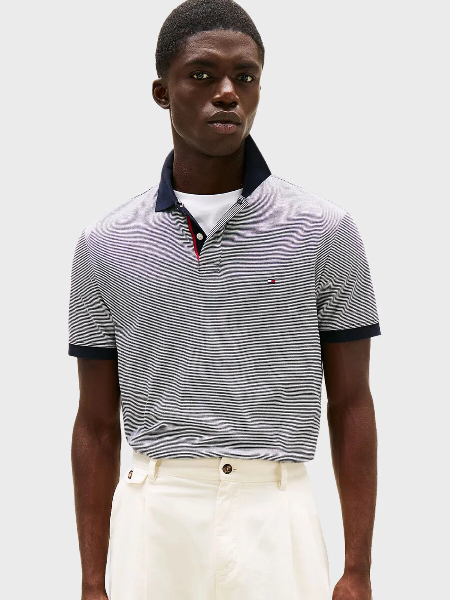 Tommy Hilfiger pánské pruhované polo tričko MW0MW38462 S